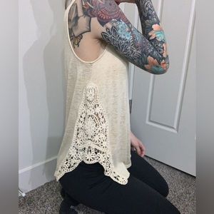 Mossimo Supply Co Lace Side tank top